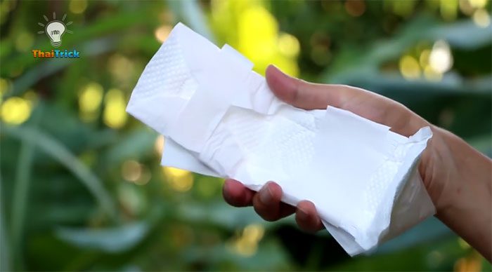 Sanitary pads are sterile and highly absorbent, suitable for use as wound dressings.
