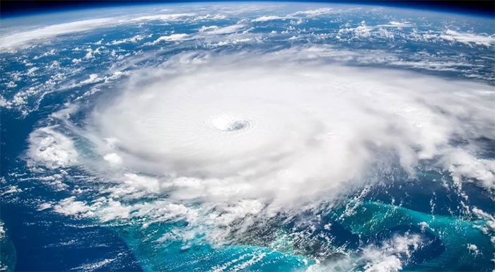 A NASA satellite image of Hurricane Dorian recorded in 2019.