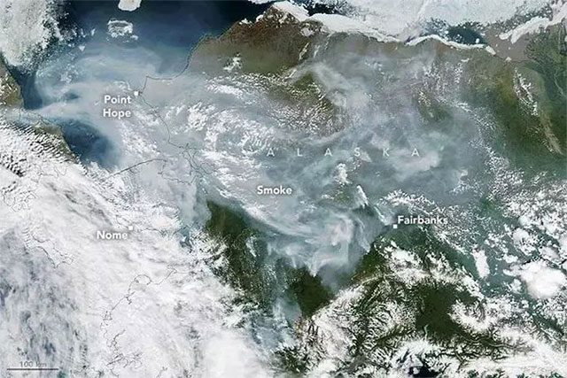 Alaska's sky changing color