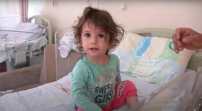 The 2-year-old girl is gradually recovering in the hospital.