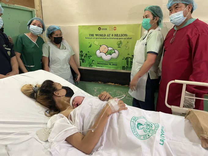 Baby girl born at Jose Fabella Memorial Hospital in Manila, Philippines