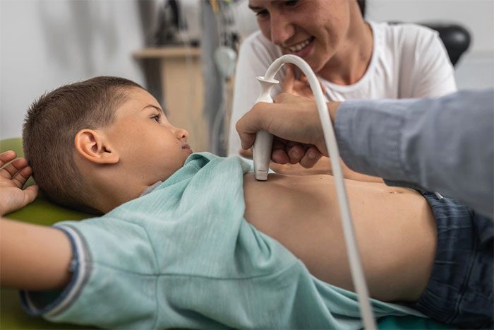 Symptoms of interstitial lung disease in children include shortness of breath, rapid breathing, wheezing, and coughing.