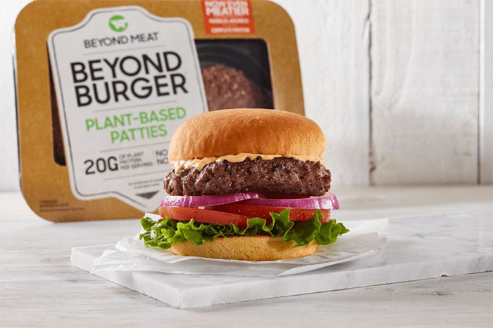 Plant-based burger by Beyond Meat