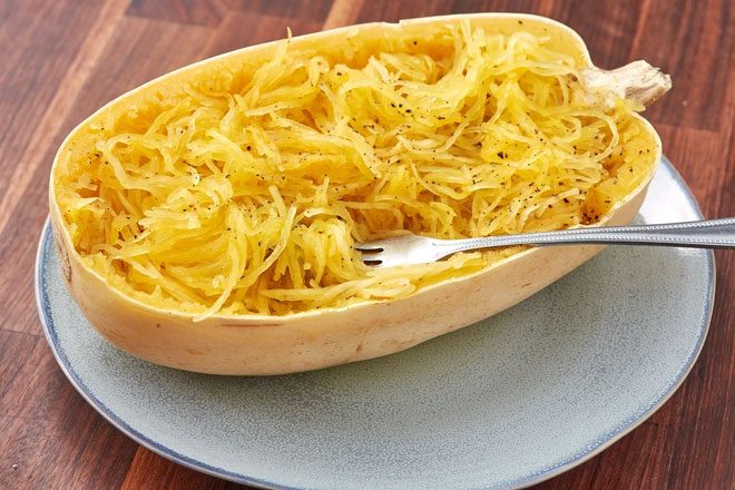 Noodle squash is an ingredient for many delicious dishes like salads.