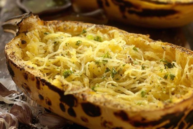 Noodle squash is fresh, light, and can be eaten in large quantities without becoming heavy.