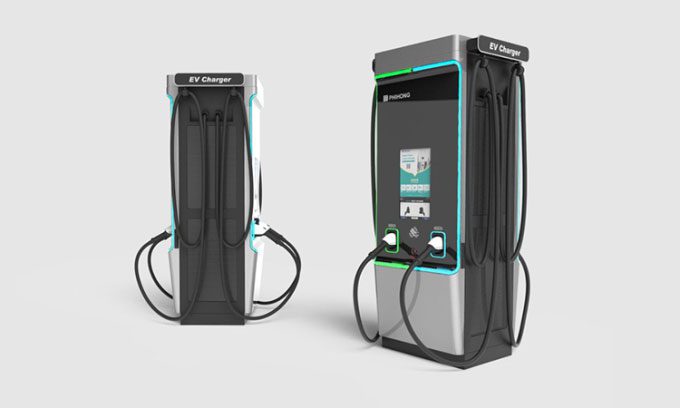 Simulation of Zerova Technologies' Four Gun charger.
