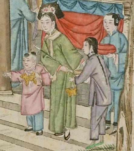 Cloth tiger in the "Beijing Customs" painting series.