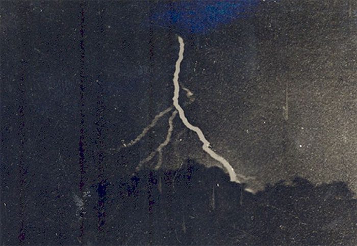 The first photograph of lightning is truly impressive.