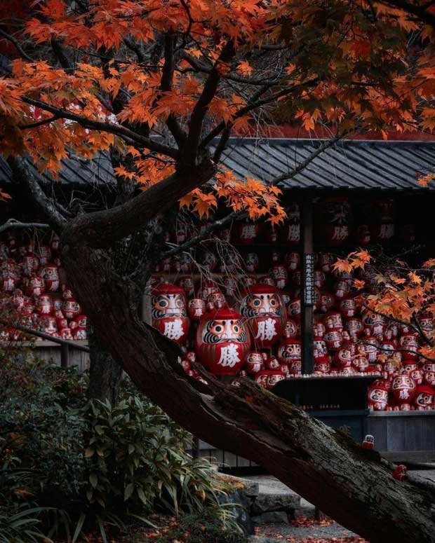 Daruma is often purchased to help bring good luck for success.