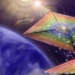 butterfly sunshine child flying in space 120777