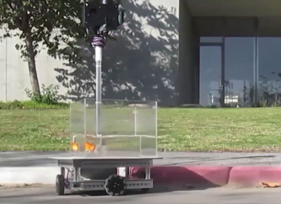 The vehicle used by the goldfish is called the Fish Operated Vehicle (FOV).