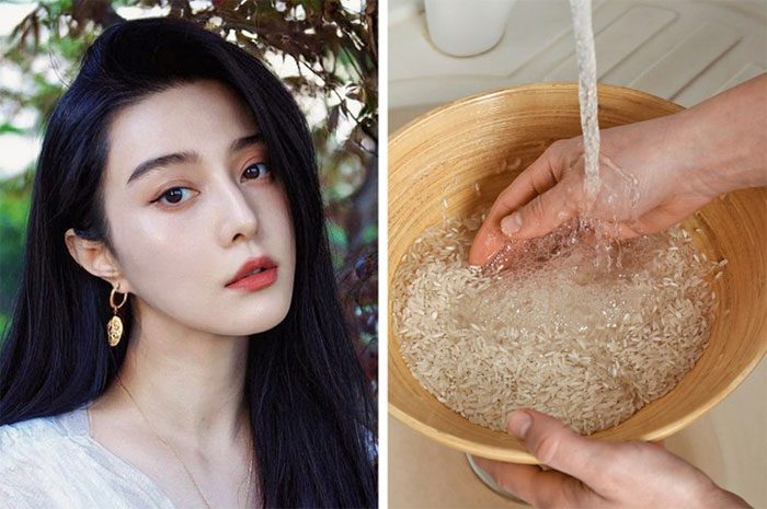 Chinese women still prefer using rice water for facial cleansing.