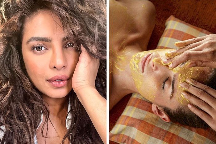 Indian women love using turmeric powder for facial masks.