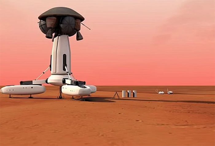 Mars base by Swiss scientists.