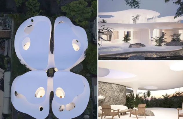 The butterfly-shaped house that is trending in Greece.