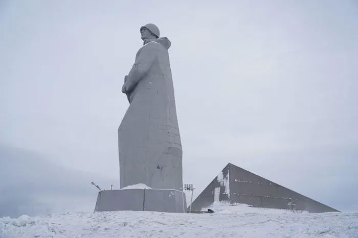 The 42-meter high Alyosha Monument to the Defenders of the Arctic