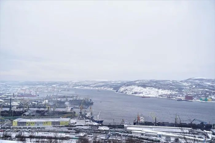 Murmansk Port remains ice-free year-round in the Arctic Circle