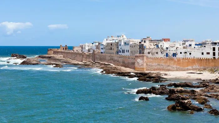 The port in the ancient town of Essaouira in Morocco.