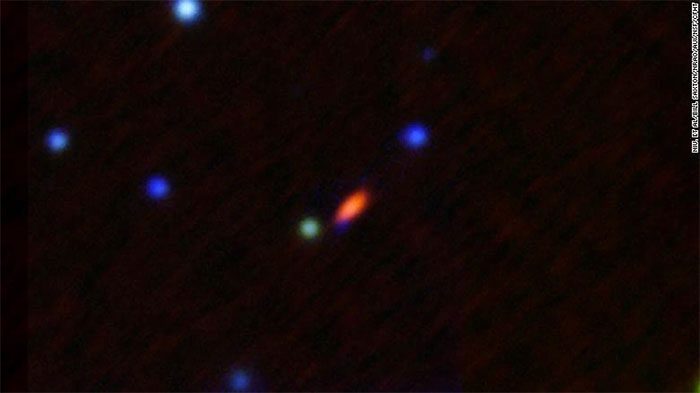 Image showing FRB 190520 in action (red).