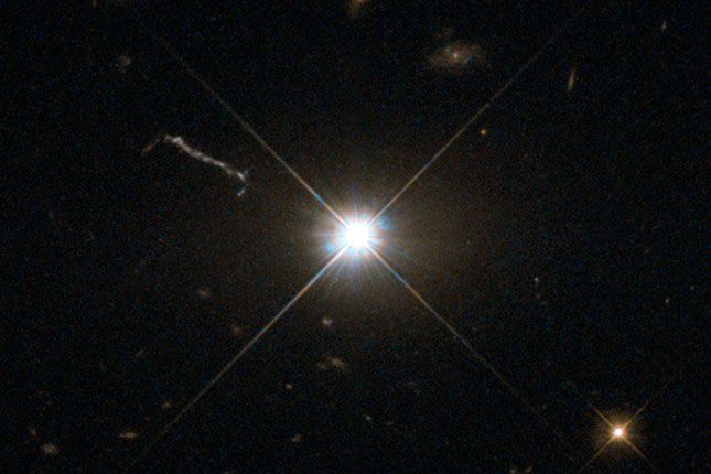 Image of distant celestial objects.