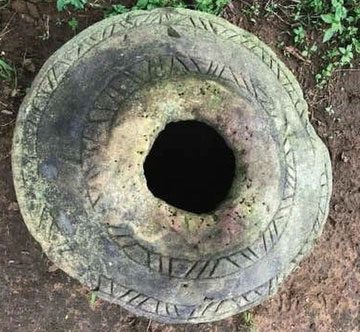 The newly discovered urns are hollow inside