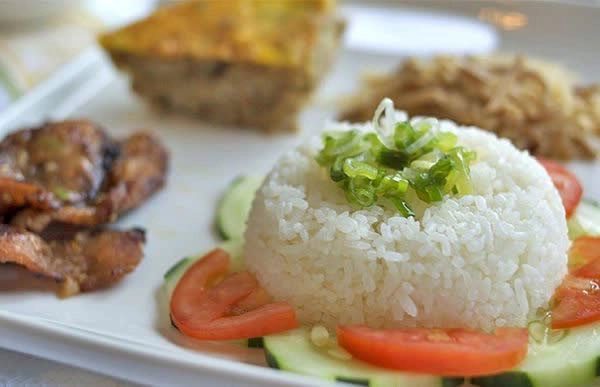 Eating too much of anything can lead to weight gain, not just white rice.