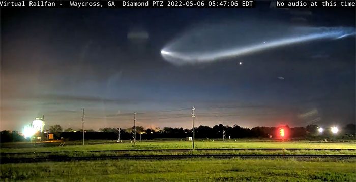Camera captured an image of the jellyfish in the Georgia sky on May 5.