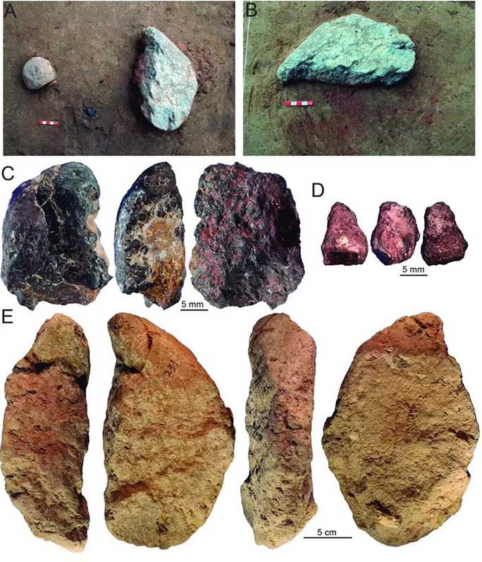 Recently excavated tools