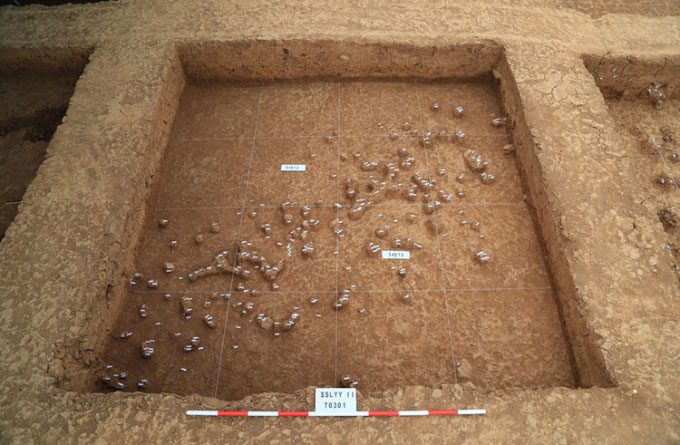 A large number of stone tools found at Yeyuan.