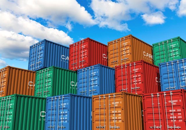 Containers remain the most popular means of transporting goods today.