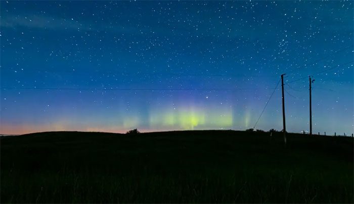 Aurora Borealis appeared in the sky on July 7.