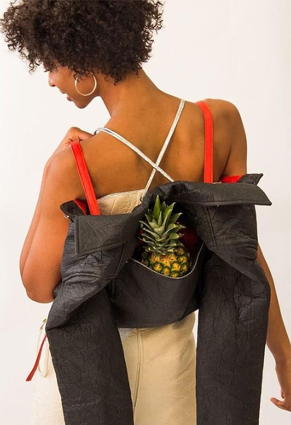 Artificial leather made from pineapple