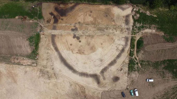 Mysterious 'observatory' viewed from above