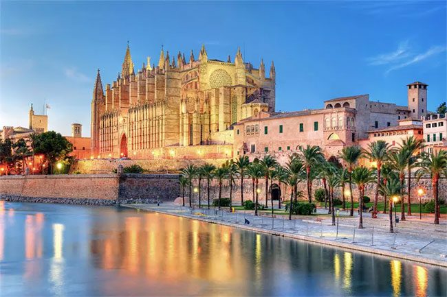 La Seu Cathedral in Palma is one of the island's most important heritage sites.