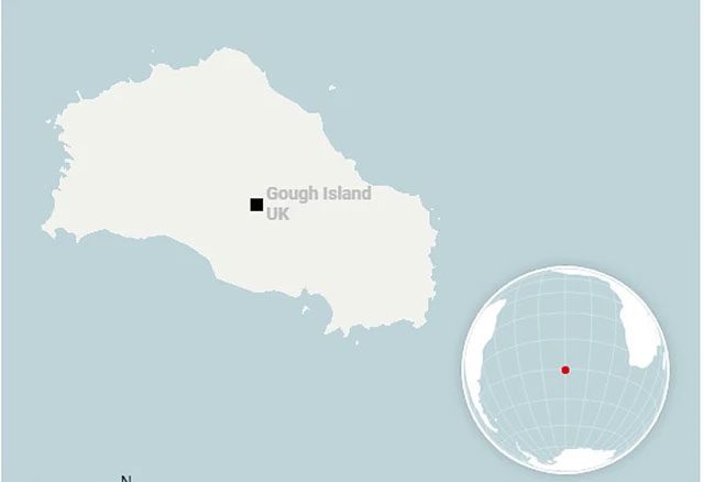 Location of Gough Island.