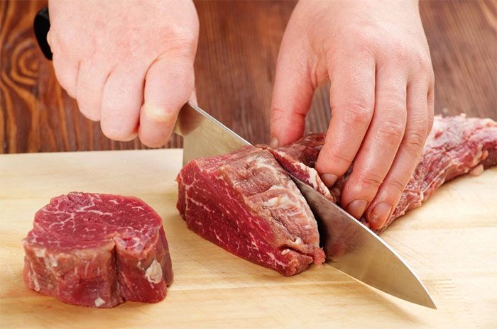 Steel knives are considered the standard for chefs.
