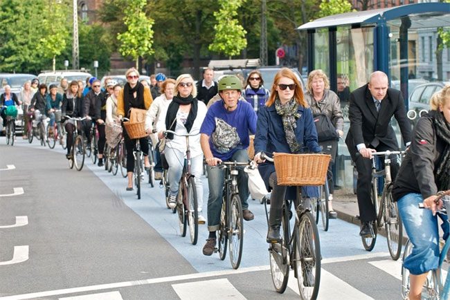 Biking in the Netherlands and Denmark