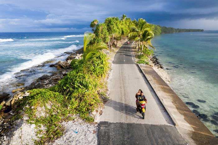 Tuvalu is severely threatened by global warming.