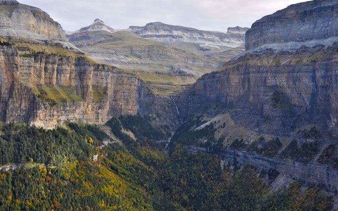 The Pyrenees is the border between France and Spain.