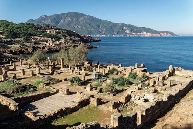 Ruins from Roman times at Tipasa in Algeria - an important trading post during Phoenicia.