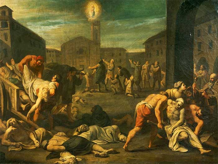 Art depicting the plague.