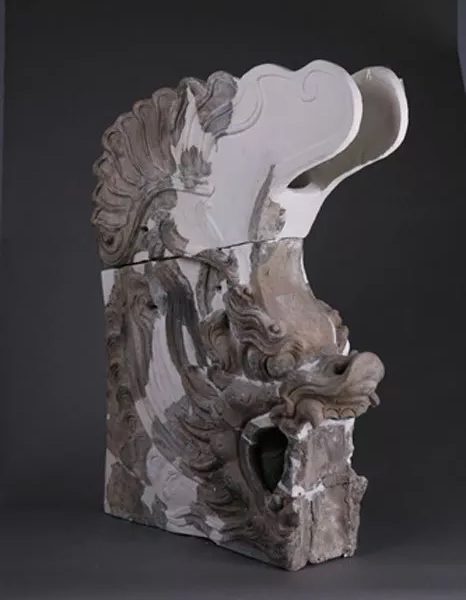 Intricately carved dragon head