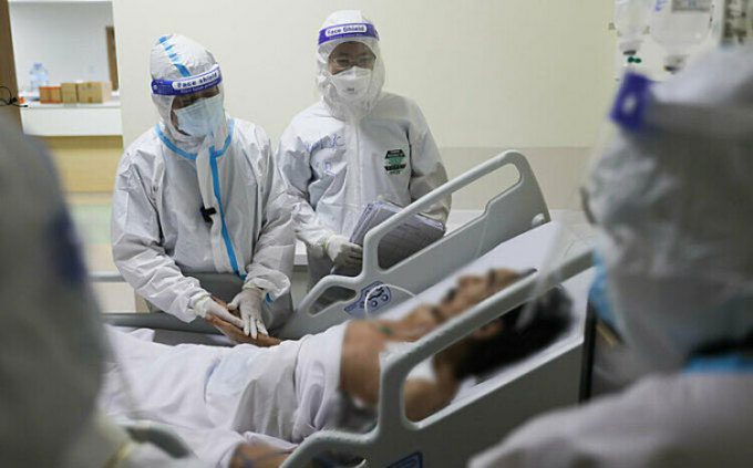 Doctors treating and caring for COVID-19 patients at the COVID-19 Resuscitation Center