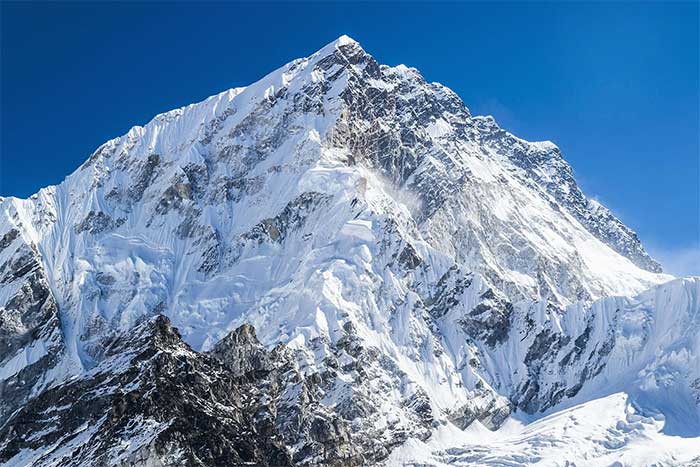 The Nepal side of Everest viewed from Khumbu, Northeast Nepal