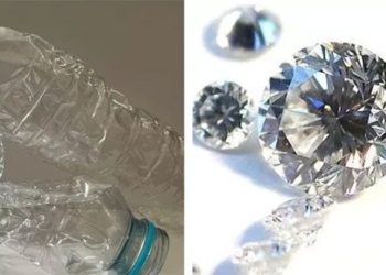 discover new plastic into diamond using laser beam 123144