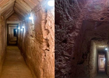 discovery of an ancient tunnel over 1300m long in egypt 124032