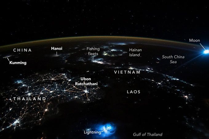 NASA identifies the source of the two unusual glowing spots.