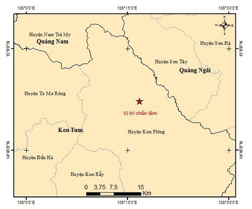 Earthquake area in the Central Highlands.