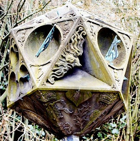 Queen Mary Sundial at Holyrood Palace, Scotland.