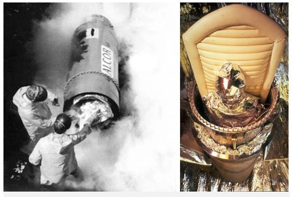 The nitrogen container was opened for the first and only time in 1991